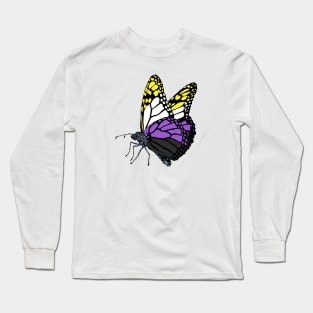 Nonbinary Butterfly Long Sleeve T-Shirt